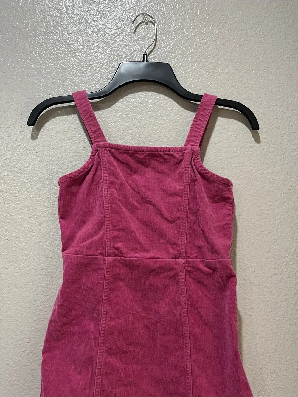 Crewcuts Raspberry Pink Corduroy Tank Dress Youth Girls Sz 10 Casual Boho Chic